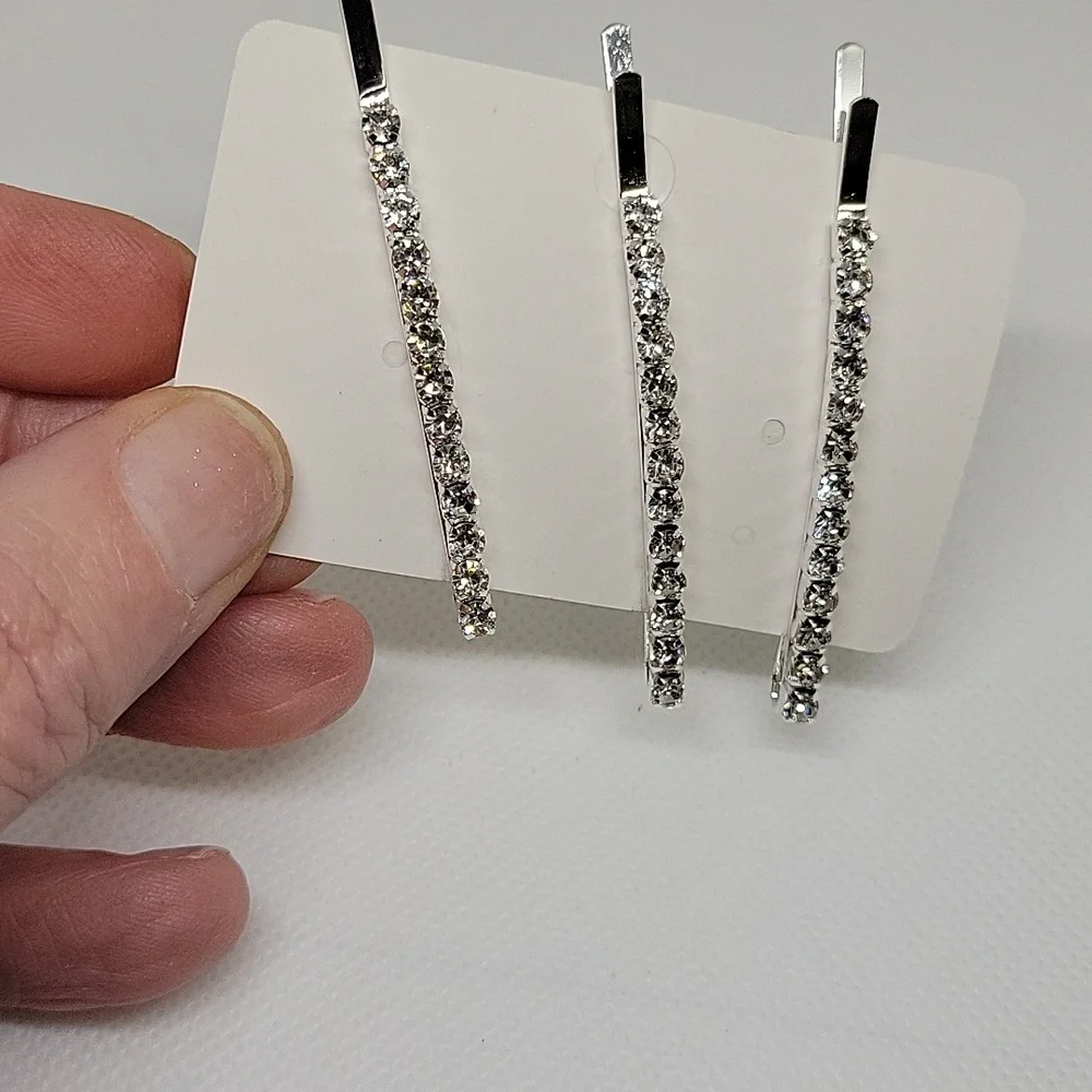 Rhinestone Silver Tone 2.5